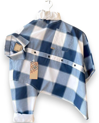 DM FASHION Men Printed Casual Light Blue Shirt