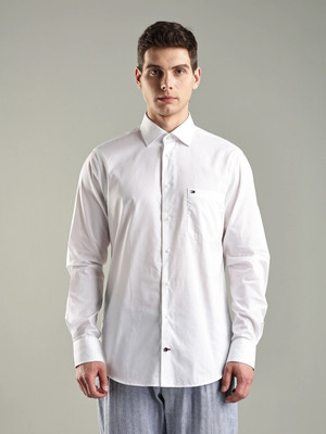 TOMMY HILFIGER Men Solid Formal White Shirt