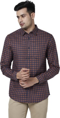 Byford by Pantaloons Men Checkered Casual Brown Shirt