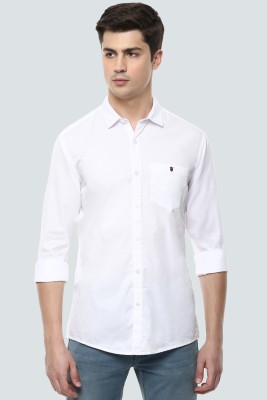 LOUIS PHILIPPE Men Solid Casual White Shirt