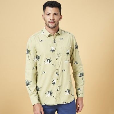 Urban Ranger by Pantaloos Men Printed Casual Green Shirt