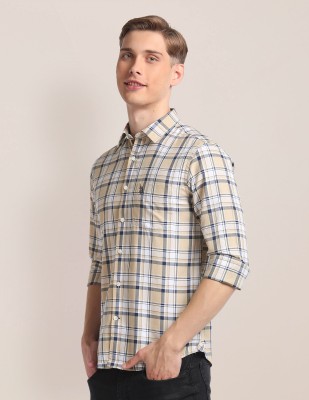 U.S. POLO ASSN. Men Checkered Casual Multicolor Shirt