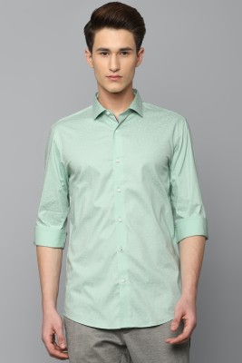 LOUIS PHILIPPE Men Solid Casual Green Shirt