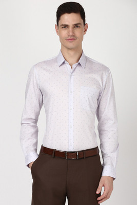 PETER ENGLAND Men Printed Casual Blue Shirt