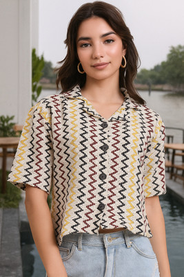 vairagee Women Self Design Casual Multicolor Shirt