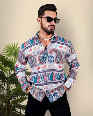 Bajrangfab Men Printed Casual Multicolor Shirt