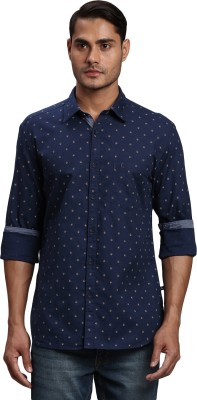 PARX Men Printed Casual Blue Shirt