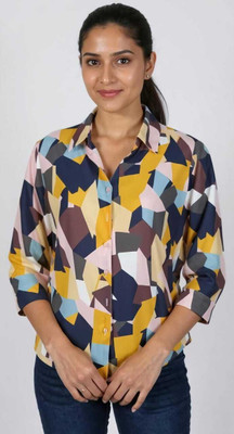 OSG Women Printed Casual Multicolor Shirt