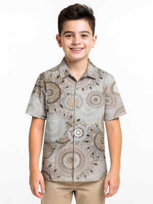 Hellcat Boys Printed Casual Multicolor Shirt