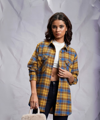 Tokyo Talkies Women Checkered Casual Multicolor Shirt