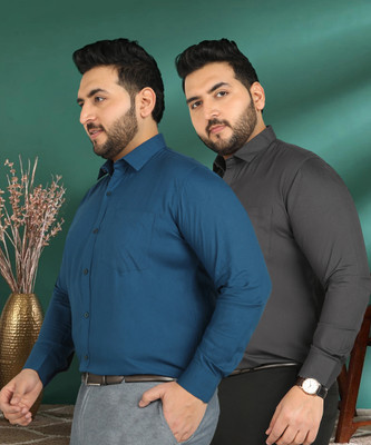 METRONAUT PLUS Men Solid Formal Multicolor Shirt(Pack of 2)