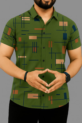 Solbiza Men Printed Casual Multicolor Shirt