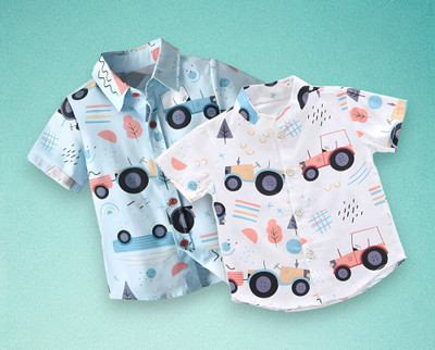 adscrown Boys Printed Casual Multicolor Shirt