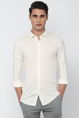 PETER ENGLAND Men Solid Casual White Shirt