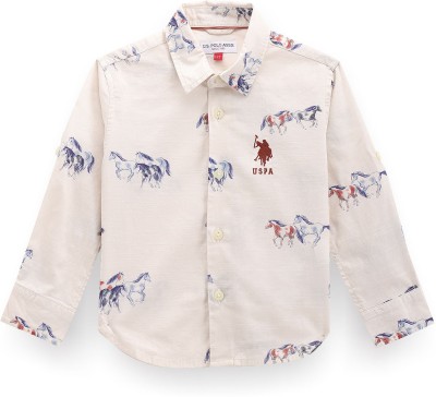 U.S. POLO ASSN. Baby Boys Printed Casual Multicolor Shirt