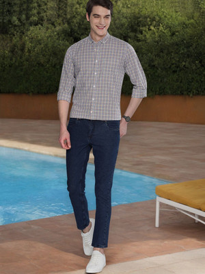 Mast & Harbour Men Checkered Casual Multicolor Shirt