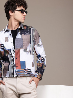 French Connection Men Printed Casual Multicolor Shirt