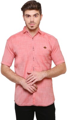 KUONS AVENUE Men Solid Casual Red Shirt