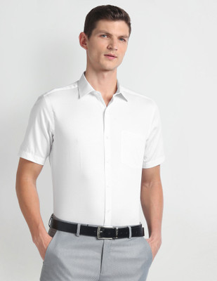 ARROW Men Solid Formal White Shirt