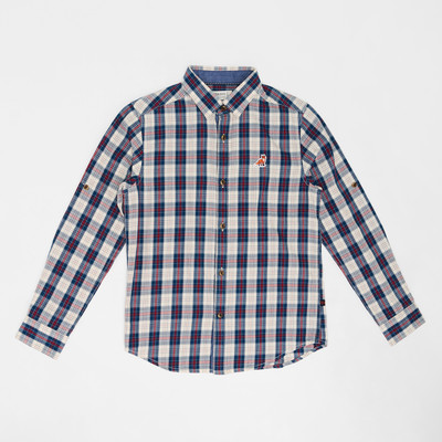 Pantaloons Junior Boys Solid Casual Blue Shirt