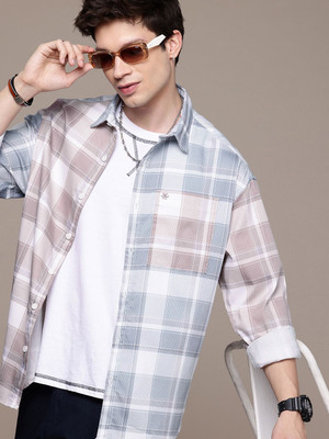 WROGN Men Checkered Casual Multicolor Shirt
