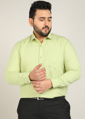 METRONAUT PLUS Men Solid Formal Green Shirt