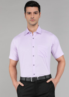VAN HEUSEN Men Solid Formal Purple Shirt