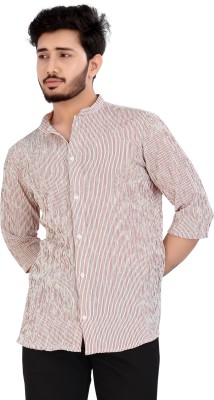 Shreehari enterpriseS Men Self Design Casual Brown, Multicolor Shirt