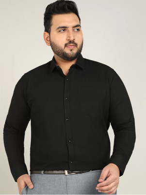 METRONAUT Men Solid Formal Black Shirt