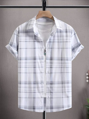 METRONAUT Men Printed Casual Black, White Shirt
