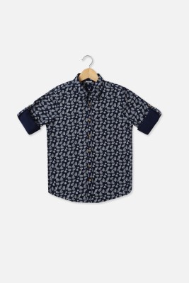 Allen Solly Boys Printed Casual Blue Shirt