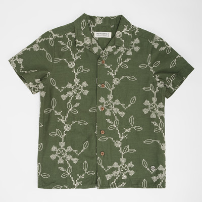Pantaloons Junior Baby Boys Solid Casual Green Shirt