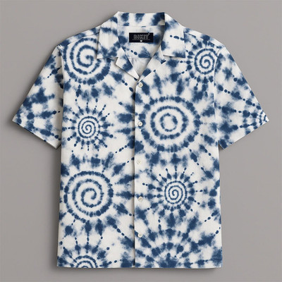 BIKIT Men Printed Casual Blue Shirt