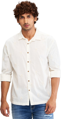 Spykar Men Solid Casual White Shirt