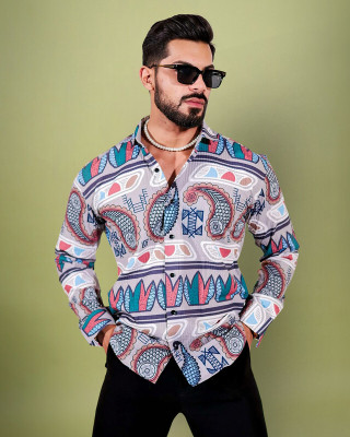 METRONAUT Men Printed Casual Multicolor Shirt