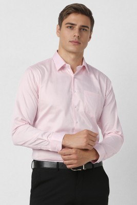 VAN HEUSEN Men Solid Party Pink Shirt