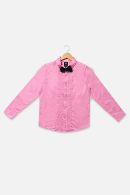 Allen Solly Boys Solid Casual Pink Shirt