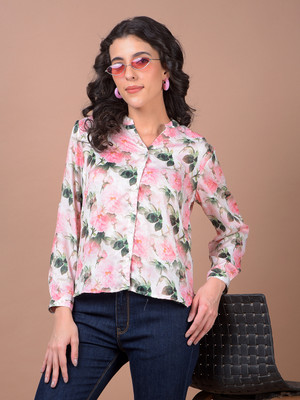 CRIMSOUNE CLUB Women Floral Print Casual Multicolor Shirt
