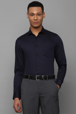 Allen Solly Men Printed Formal Dark Blue Shirt