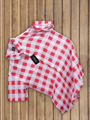 NAYRADEC Men Checkered Formal Pink, White Shirt