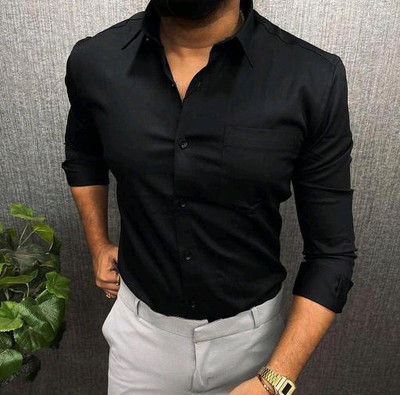 JessNX Men Solid Casual Multicolor Shirt