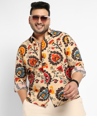 Instafab Plus Men Printed Casual Multicolor Shirt