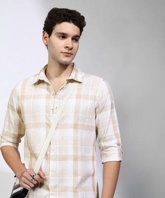 HIGHLANDER Men Checkered Casual Multicolor Shirt
