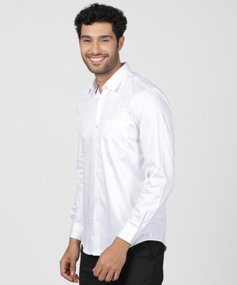 PETER ENGLAND Men Printed Formal Light Blue Shirt
