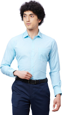 PARK AVENUE Men Self Design Formal Green Shirt