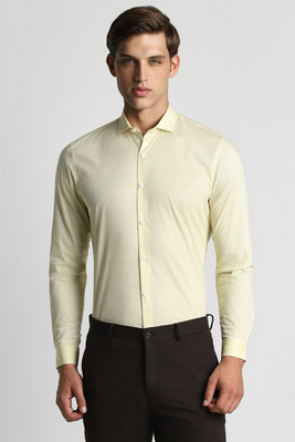 PETER ENGLAND Men Solid Formal Yellow Shirt