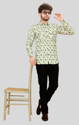 KUNA SILK MILL Men Printed Casual Multicolor Shirt