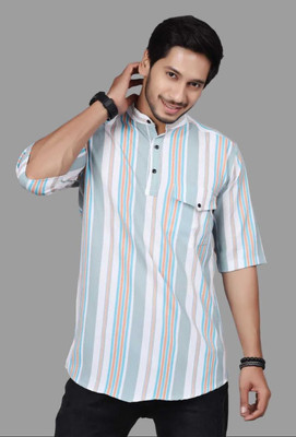 Manav Creation Men Printed Formal Multicolor Shirt