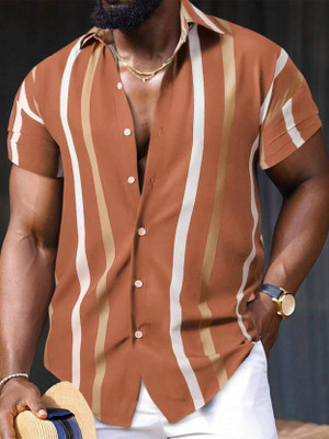 SHIVAY FAB Men Striped Casual Multicolor Shirt