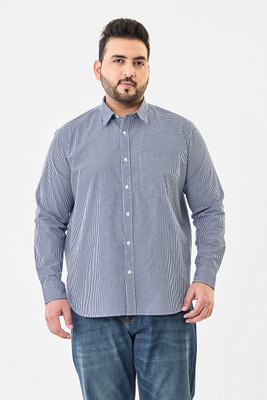 Snitch Men Solid Casual Dark Blue Shirt